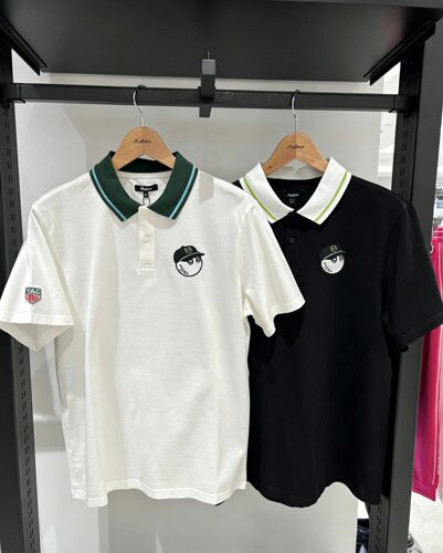 韩国malbon高尔夫服装26夏季新款翻领短袖衫运动休闲轻薄透气速干