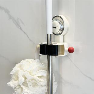 吸盘式扫把拖把架卫生间浴室门后免打孔挂架拖把夹强力壁挂挂拖把