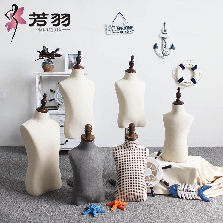芳羽模特道具假人新款 高档儿童半身模特童装模特架服装衣架橱窗