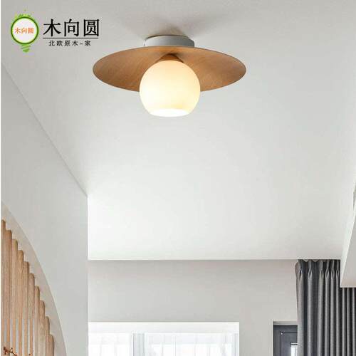 北欧过道灯玄关灯入户进门简约现代阳台灯LED吸顶灯创意个性