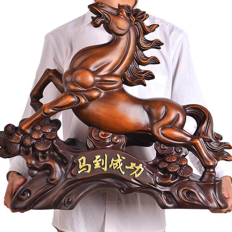 大号马到成功马摆件工艺品家居客厅公司前台办公室装饰品开业礼品