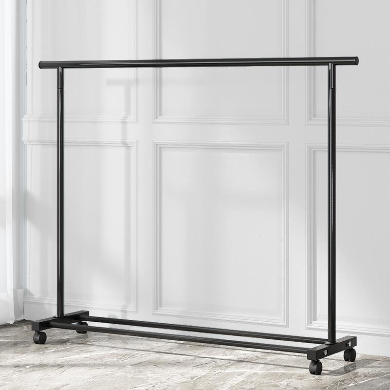 晾衣架落地卧室家用家用单杆式阳台晒衣架简易挂衣服架子室内简榕