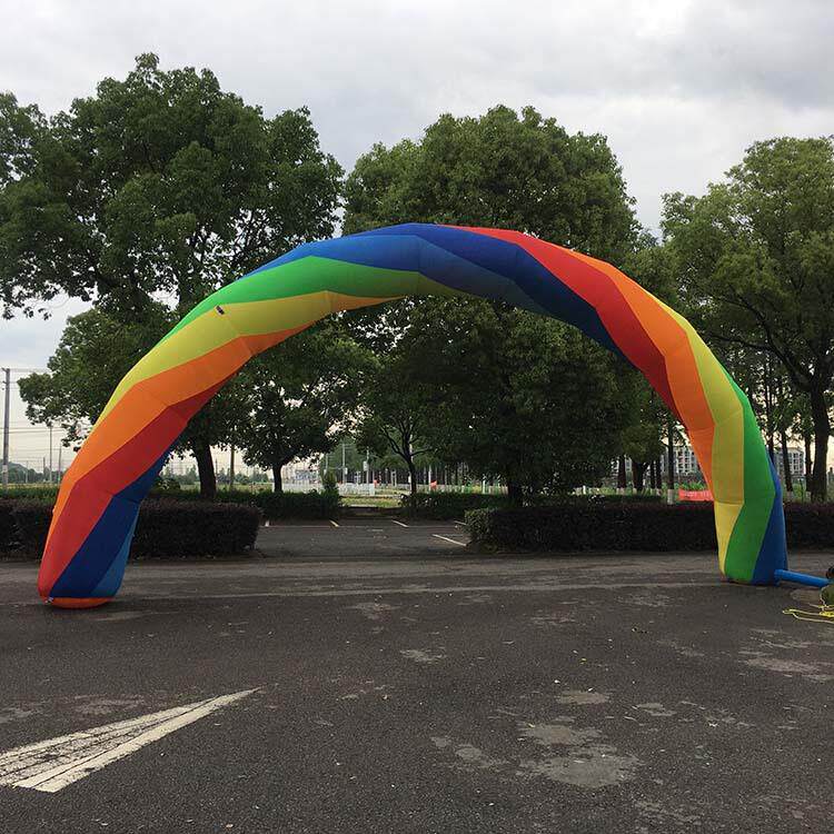 开业充气彩虹门气模多彩七彩庆典婚庆拱门卡通幼儿园字母炫彩气模