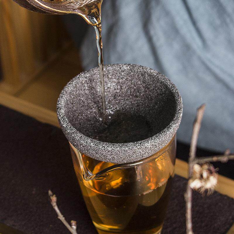 淘瓷八 无孔过滤创意茶漏器家用隔茶漏斗陶瓷茶滤茶漏斗公道杯