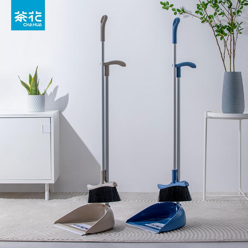 茶花扫把簸箕组合软毛扫帚畚箕笤帚家用扫把厨房扫地畚斗套装