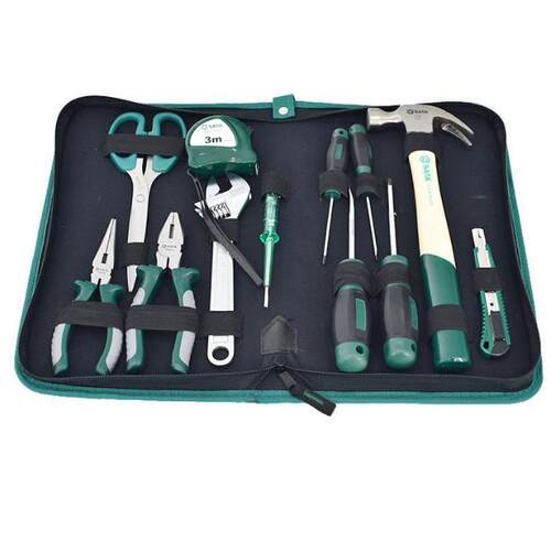 世达工具箱家用套装组合工具包世达12件组合工具包世达DY06018