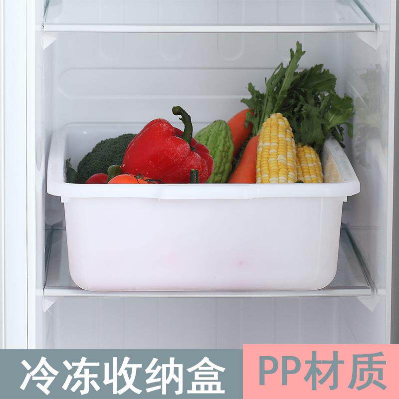 加厚白色塑料盆长方形冷冻盆酒店收餐盆养龟盆凉菜烧烤卤菜收纳盆
