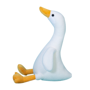 大白鹅毛绒玩具鸭子公仔抱枕天鹅玩偶超软摆件可爱娃娃安抚陪睡萌