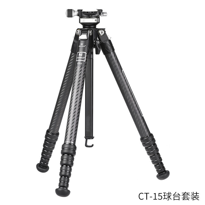 马小路Marsace CT-15 快拆 专业便携三脚架球台/摄像套装 - 实物图