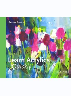 预售 【Learn Quickly】Acrylics 快速学习丙烯画 艺术绘画入门 英文原版 享它 为什么美术馆