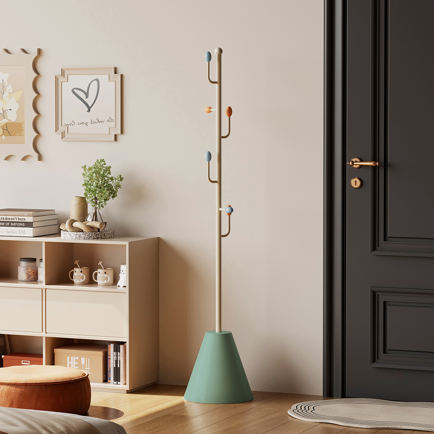 耶特落地立式衣帽架小型家用