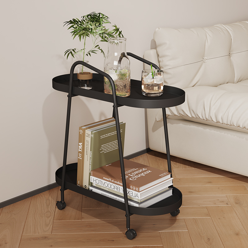 置物架现代简约室内客厅茶几沙发边几可移动式网红床头迷你小推车