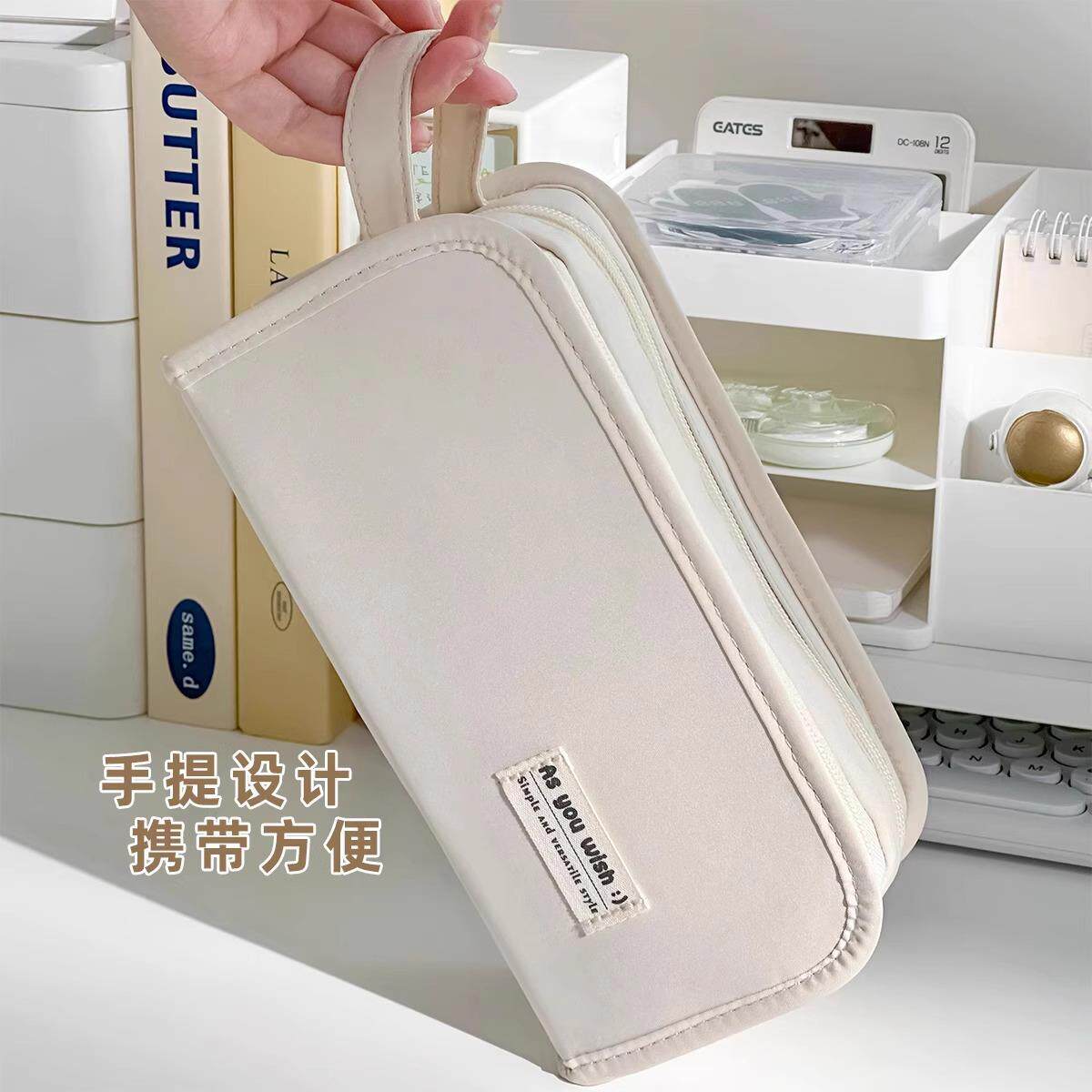 笔袋小众不撞款痛包笔袋大容量耐脏文具袋学生简约高颜值文具收纳