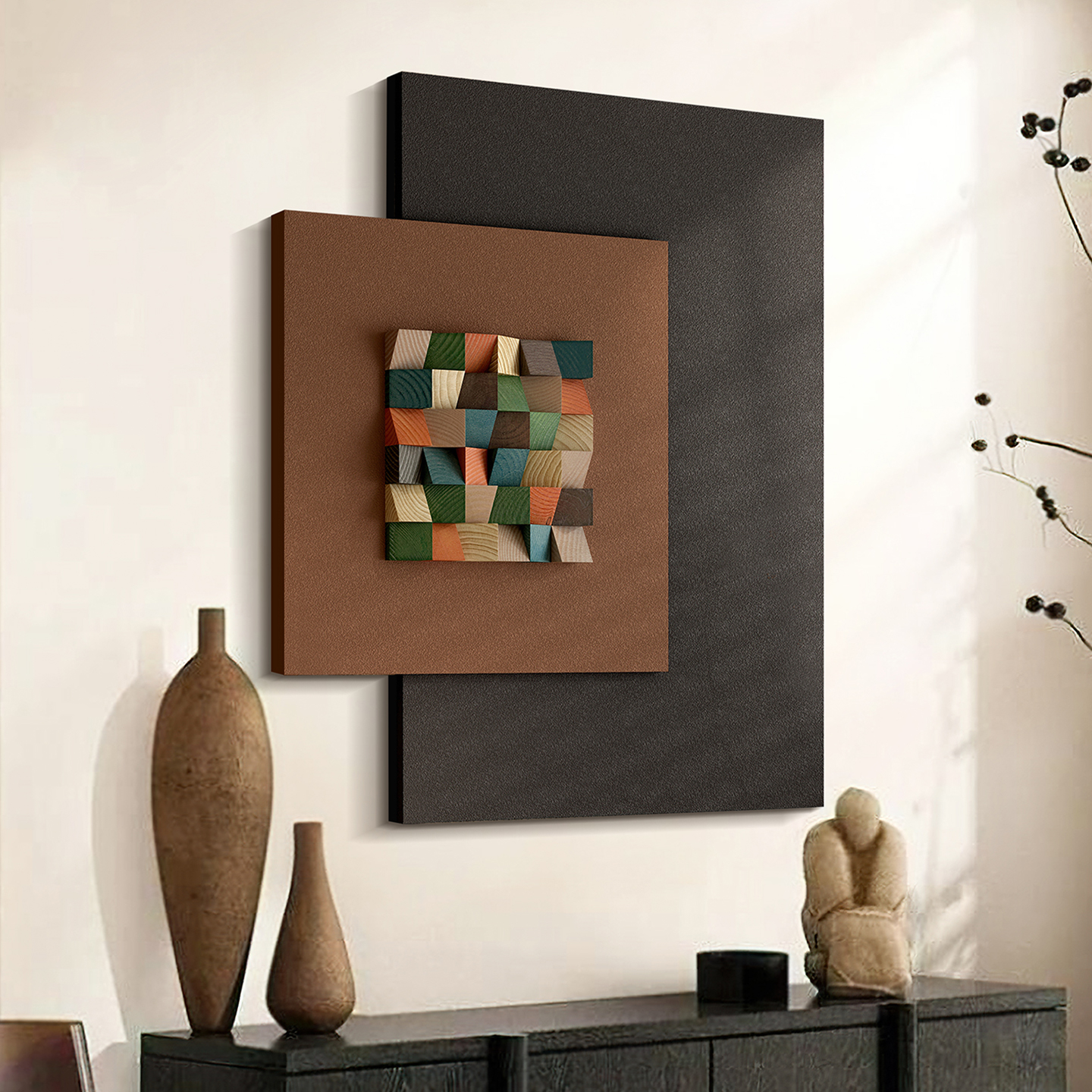 中古立体玄关走廊装饰画挂画挂墙