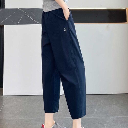 大码冰丝速干运动裤女夏季薄款