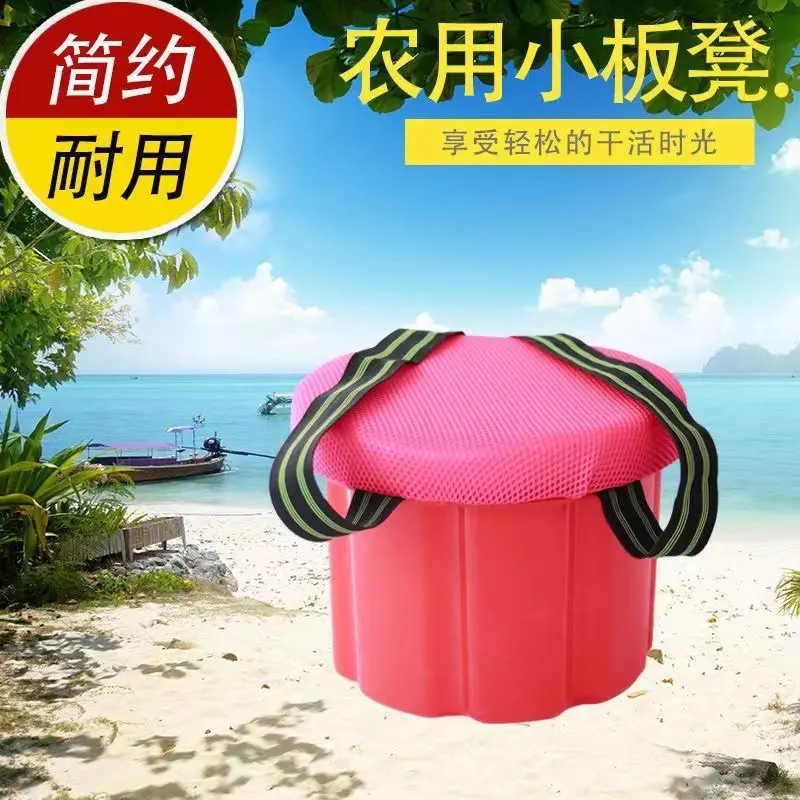 绑在屁股上的农用移动采茶凳大棚