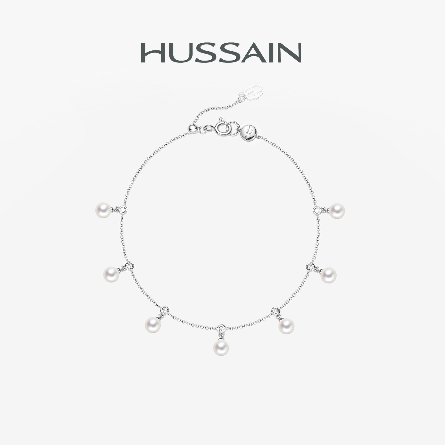 赫生HUSSAIN淡水珍珠纯银手链图片