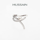 赫生HUSSAIN轻绎淡水珍珠戒指原创设计开口戒轻奢小众925银2026款