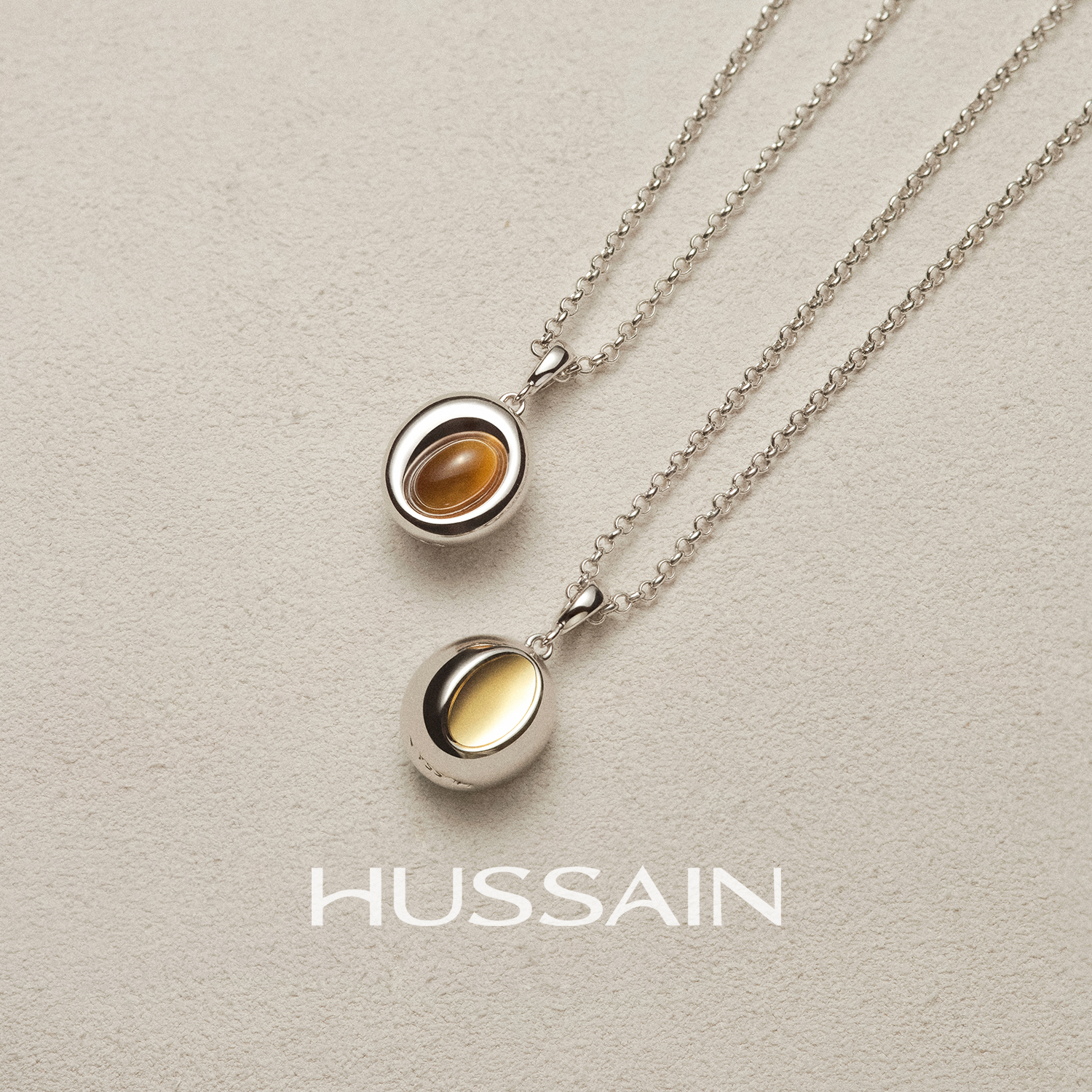 赫生虎眼石女美拉德项链