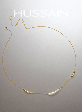 天然白贝母项链女锁骨链