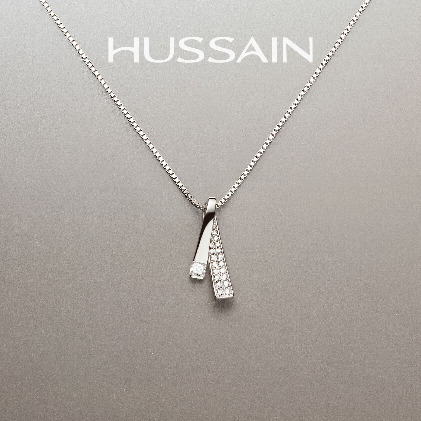 赫生纯银项链轻奢小众锁骨链