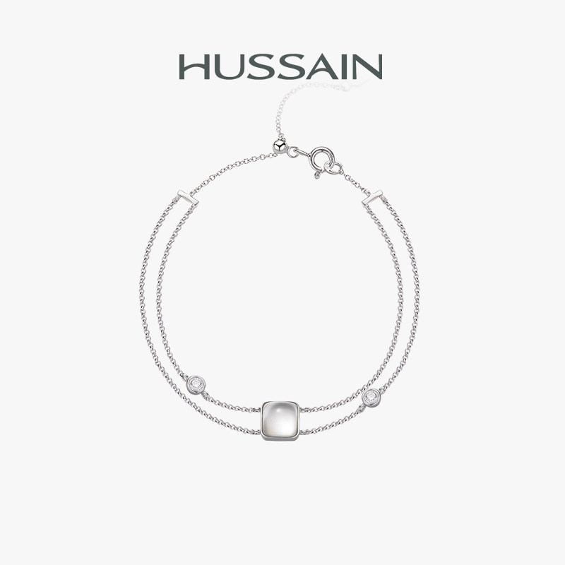 赫生HUSSAIN冰糖白水晶手链图片