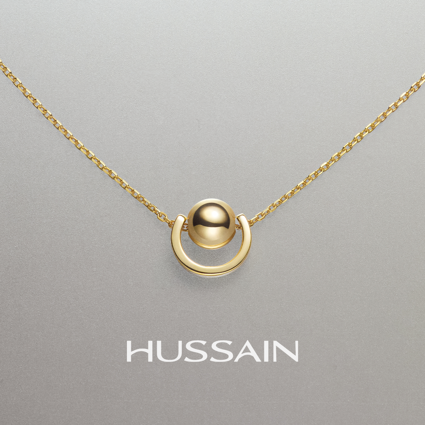 赫生轻奢彩金项链纯银高级感锁骨