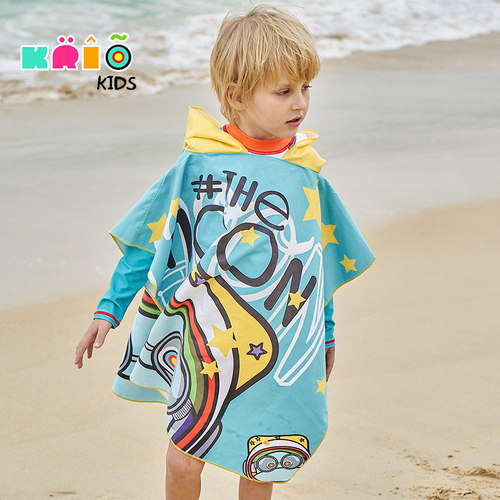 小孩斗篷KRIOKIDS防晒浴巾