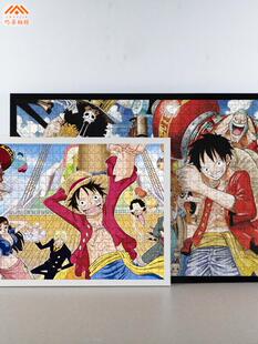 休闲实木拼图框框300 500 1000件70×50×75千元画框壁挂