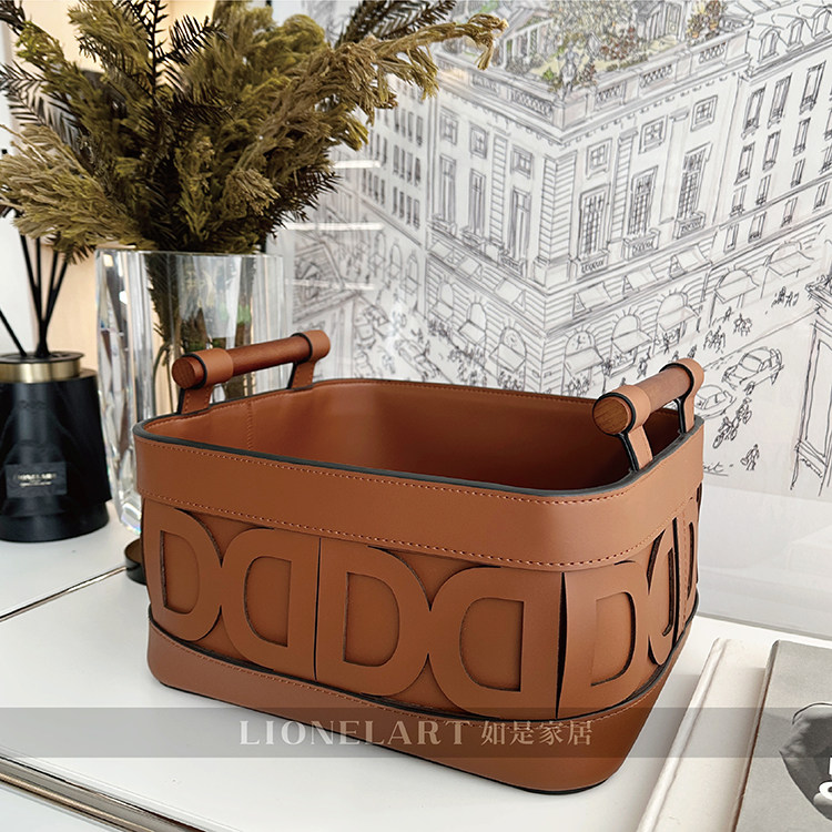 如是收纳筐猪鼻雕刻双面马鞍皮零食日用品收纳整理箱私宅乔迁礼物,收纳整理,其他收纳篮,淘宝优惠券,粉丝福利购,淘宝优惠卷