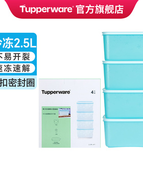 特百惠雪影冷冻冷藏大型保鲜盒冰箱塑料密封盒储藏盒2.5L