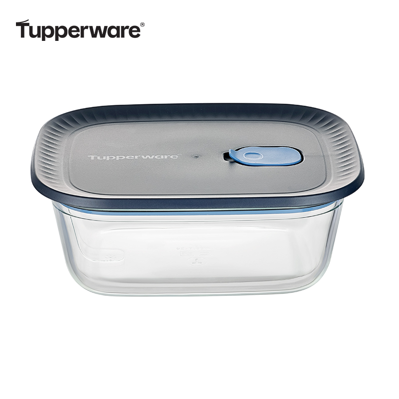 特百惠玻璃方形保鲜盒密封烤箱微波炉适用储物盒野餐便当食品饭碗