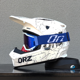 ORZ越野摩托车头盔男女ATV拉力卡丁车山地自行车速降全盔四季3C