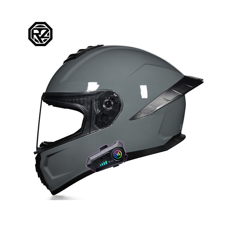 3C认证ORZ摩托车头盔男女蓝牙全盔机车安全帽四季情侣大尾翼大码