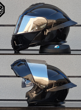 ORZ摩托车头盔男女双镜片蓝牙揭面盔摩旅全盔大尾翼冬四季3C认证A