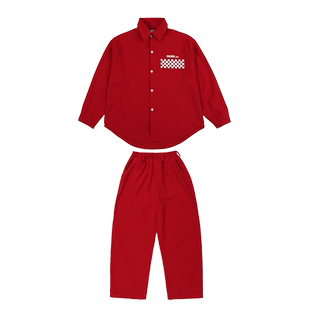 街舞儿童潮服酷帅秋冬女童爵士舞炸街服装男童长袖演出服嘻哈套装