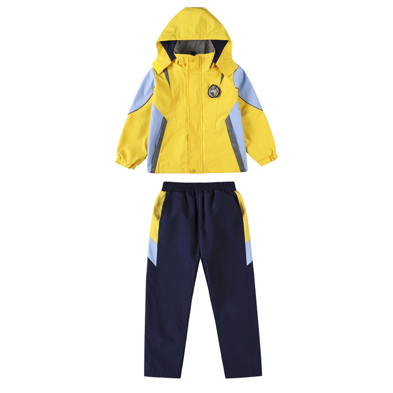 校服套装小学生冲锋衣三件套儿童秋冬幼儿园园服中学生春秋季班服