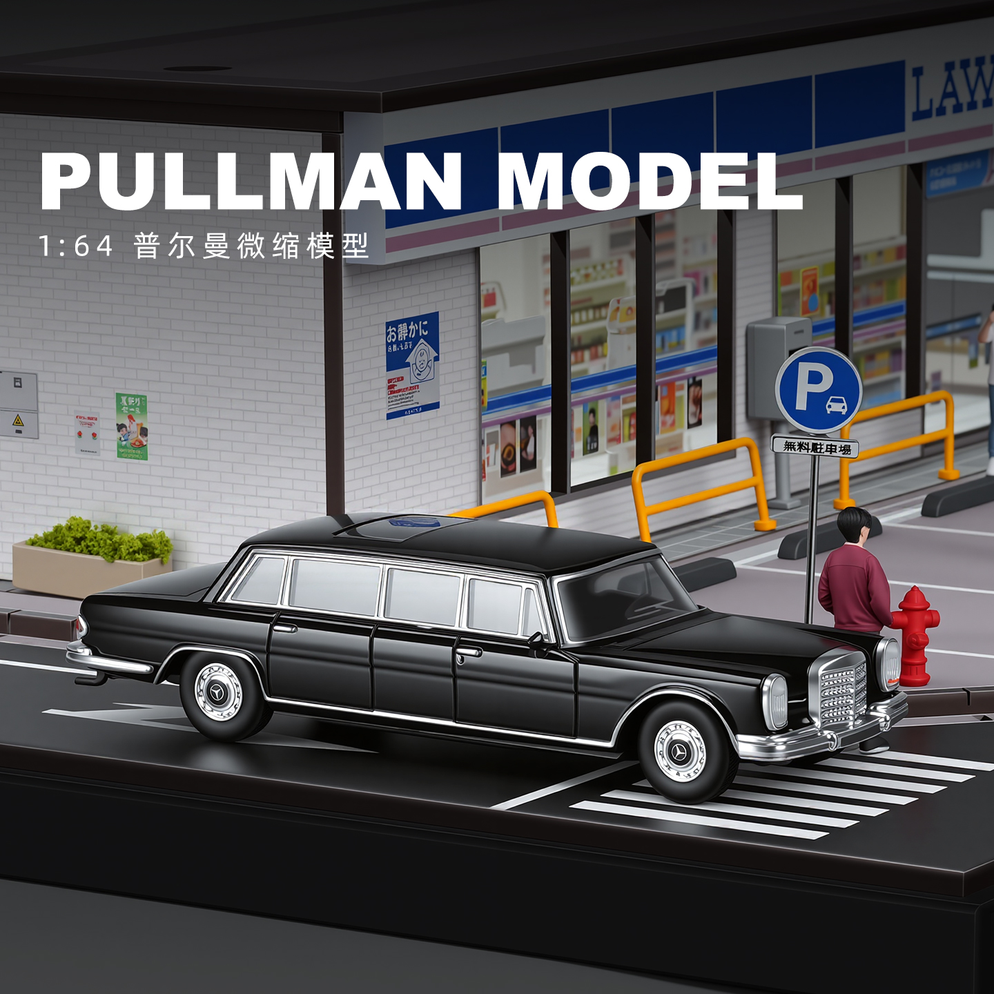 DTC汽车模型164奔驰普尔曼