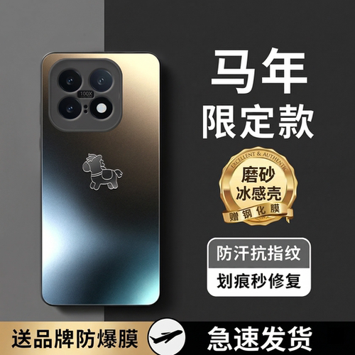 适用iqoo15马年磨砂玻璃手机壳