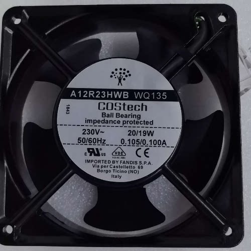 A12R23HWB WQ135 230V 20/19W 0.105/0.100A 50/60HZ 散热风扇