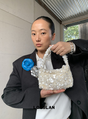 Lonslan BAG 2025春夏时尚亮片精致韩版质感百搭宴会手提包