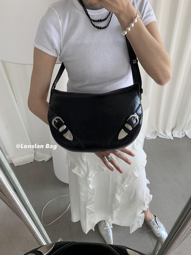 Lonslan BAG 2024大容量包包真皮单肩斜挎包通勤腋下托特包女