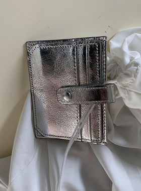 Lonslan BAG 2024银色卡包小钱包合集多层便携时尚女包