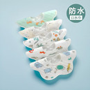 婴儿防水口水巾360度旋转宝宝纯棉纱布围嘴新生儿口水兜四季款