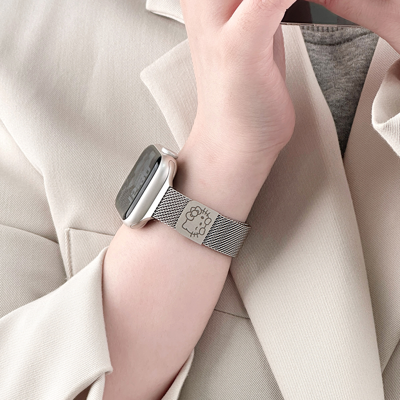 夏天iwatch10表带情侣款简约磁吸