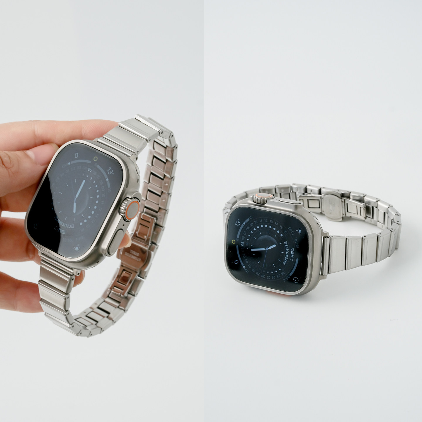 适用iWatch10苹果表带S11小蛮腰金属智能手表Apple Watch9男女新款S9高级感纯色iwatchs8腕带运动夏天替换带