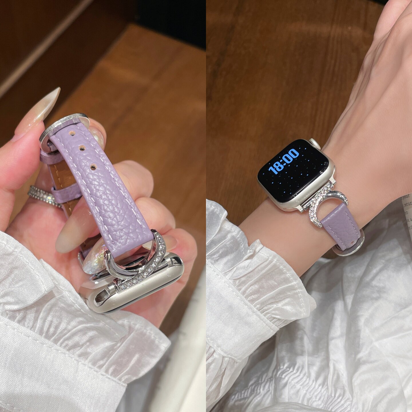 适用iwatch11皮质表带图片