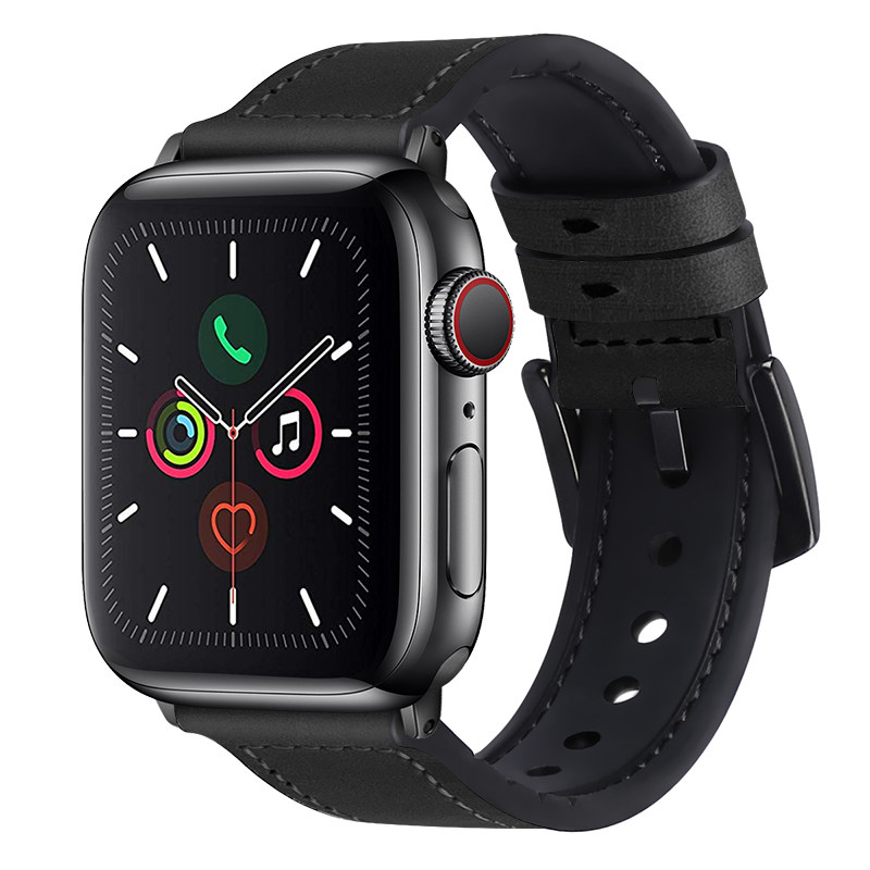 适用applewatch7苹果手表表带真皮硅胶iwatch6/5/4/3通用官方同款时尚男女商务运动型watch手表表带夏季潮