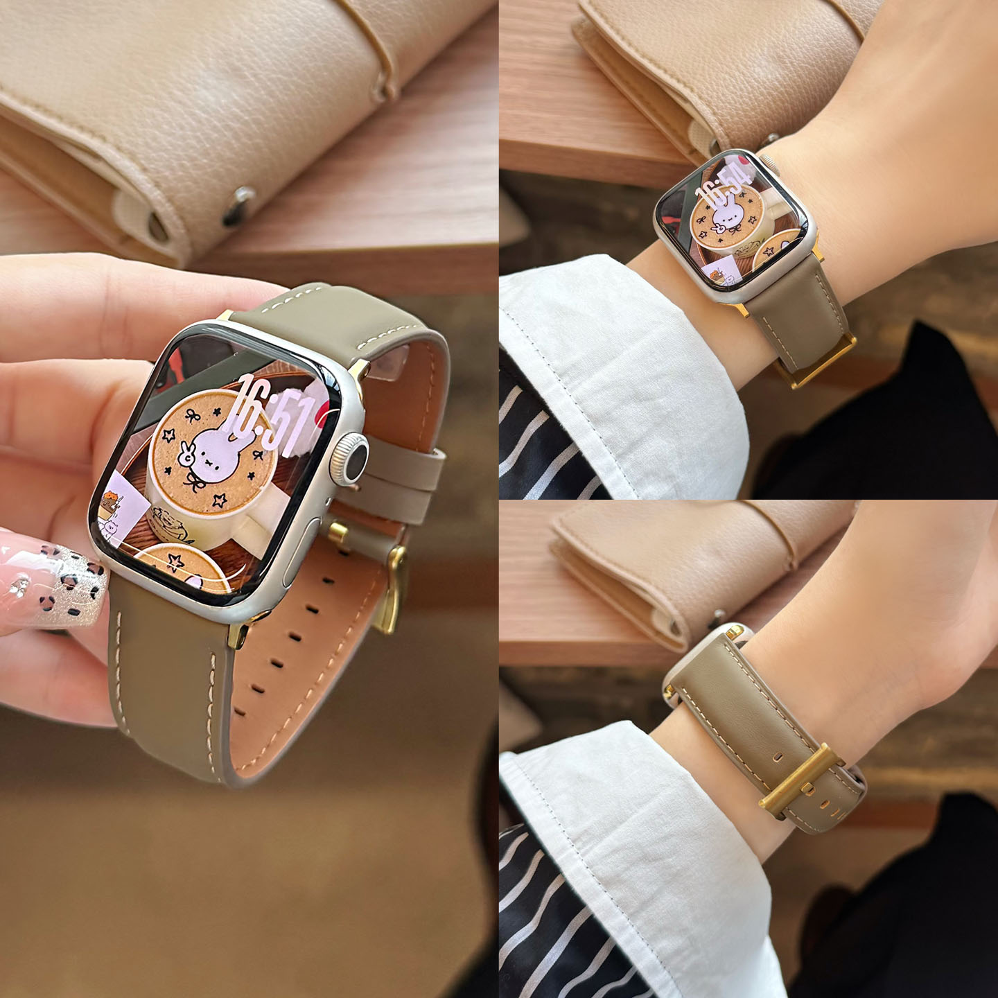 AppleWatch尖尾小牛皮表带图片