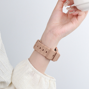 适用于苹果手表S11/10表带iwatch9/8/7代apple watch泡泡硅胶运动se个性男女新款回环式s9透气Ultra腕带创意